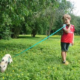 a small child is holding a bat on a field